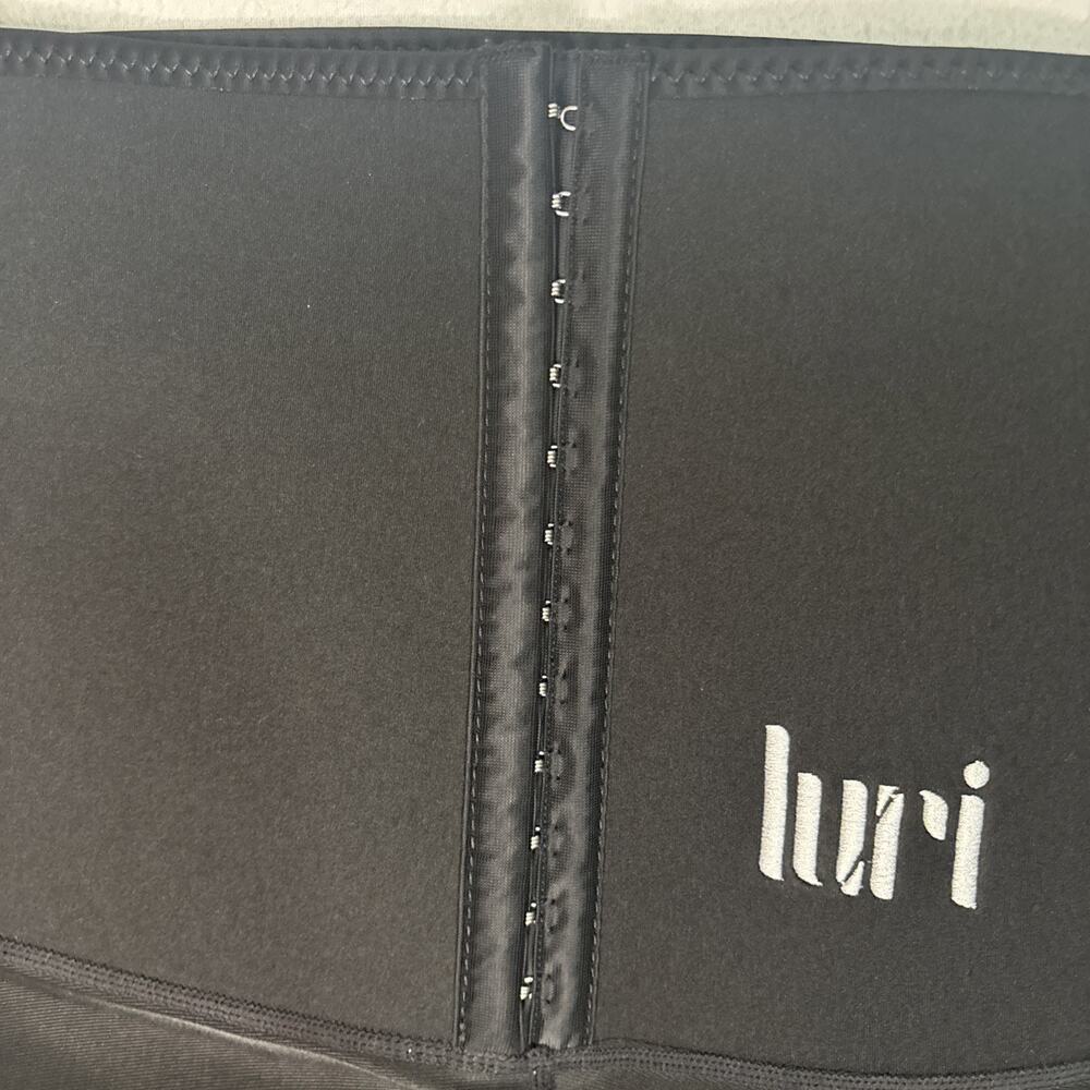 Women Black LURI Compression Leggings Waist Trainer Hook Eye Closure XL - Picture 8 of 8